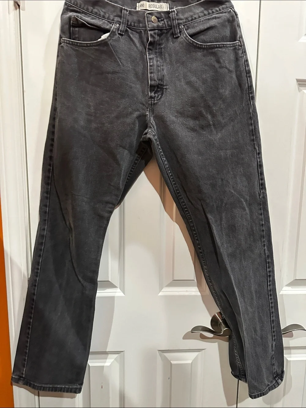 Lee Men's Relaxed Black Jeans size 34x32